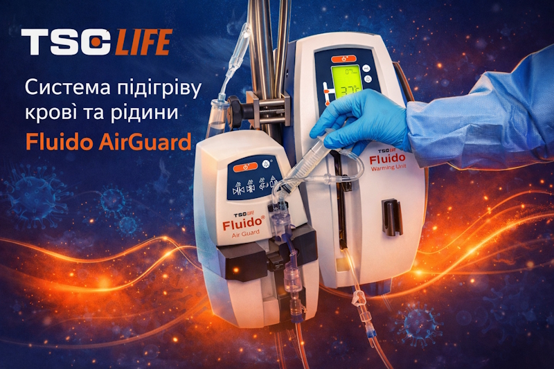 Система підігріву інфузій та крові Fluido AirGuard з високим потоком і захистом від повітря